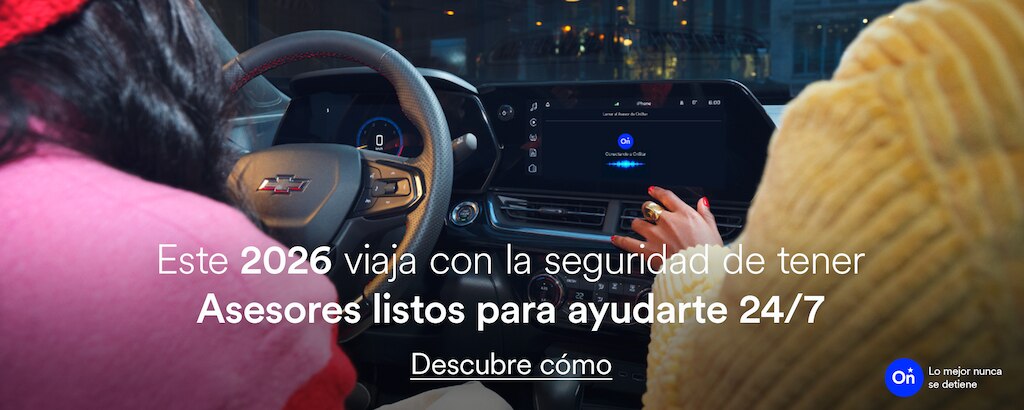Y estar siempre conectado con tu vehículo. Viajar con la última tecnología es viajar con OnStar.