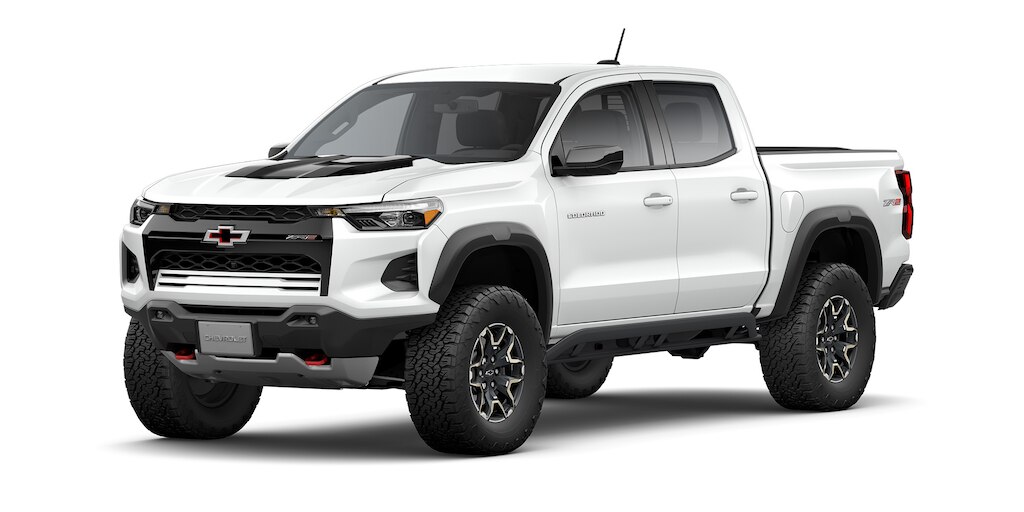 Camioneta todoterreno 4x4 Chevrolet Colorado ZR2 2025 en color blanco