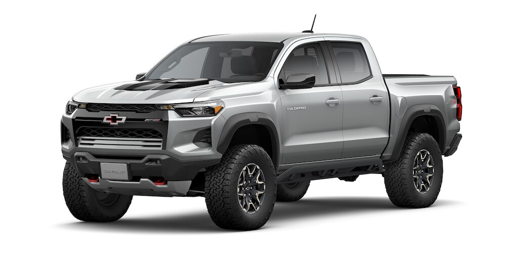 Camioneta todoterreno 4x4 Chevrolet Colorado ZR2 2025 en color gris tiburón