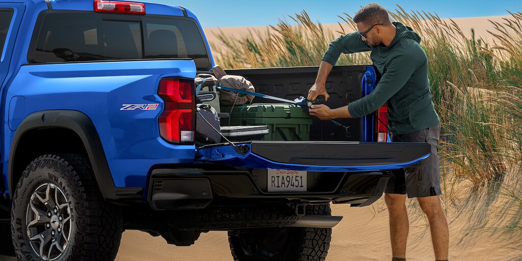Chevrolet Colorado ZR2 2025 equipada con caja de carga con Spray on Bedliner